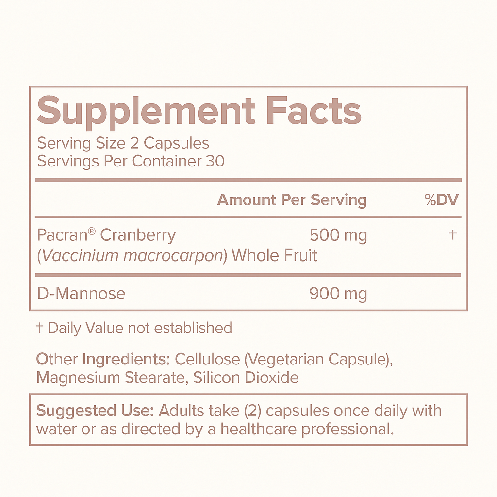 CRANBERRY D MANNOSE -- UTI FIGHTER