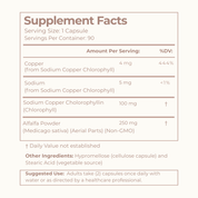 CHLOROPHYLL SUPPLEMENT CAPSULES