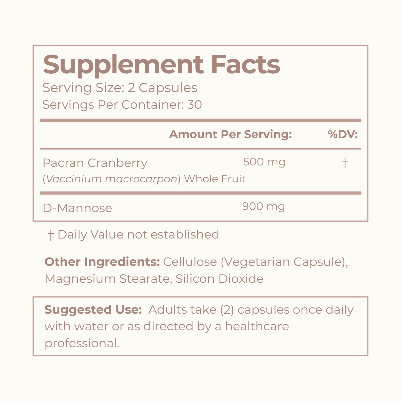 CRANBERRY D MANNOSE -- UTI FIGHTER
